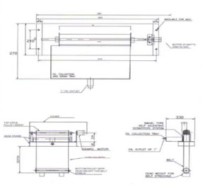 Oil Skimmer, Tube Type Oil Skimmers, Oil Skimmer For Hot Liquid Applications Cleaning Machine/Decreasing Tanks, Oil-Skimmer-For-Cnc-Machine-Coolant-Oil Skimmer.